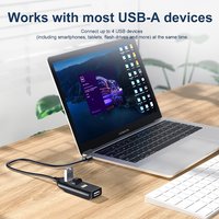 4-Ports USB HUB2.0 Computer Office Accessories Adapter Data Cable Multi Channel Extender Laptop Mouse Keyboard Docking Station