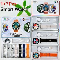 +7Pcs Straps Smart Watch AMOLED Screen 3D Dial GPS Bluetooth Call IP68 Waterproof Smartwatch Men Women For Android IOS 2025 New