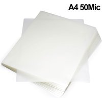 100 Pack A4 Size Thermal Laminating Sheets, 50Mic Clear Thermal Laminating Pouches (220X308 mm) Round Corner Lamination Sheets