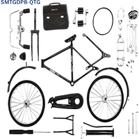 NEW New Handmade Diy Bicycle Model With A 28-Inch Frame A Retro 90s-Style Assembly Toy Semi-Alloy