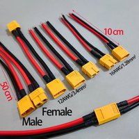 1PCS XT60 Male Female Connector Plug with 10/50cm 12/16AWG Wire Cable For RC Airplane Lipo Battery ESC FPV Drone Car Boat