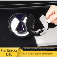 Blackened Logo for Denza N8L Vehicle Badges Original Badges Black Warrior Custom Interior Accessories