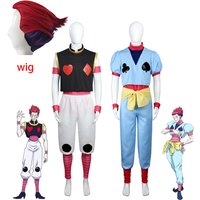 Anime HUNTER X HUNTER Hisoka Cosplay Kostüm Full Set Anzug Unisex Phantom Troupe Cos Uniform Halloween Cosplay Outfits