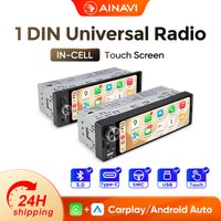 AINAVI HD IPS Touchscreen K40 K50 Autoradio 1 DIN Carplay Universal Linux Auto-Multimedia Drahtloses Android Auto SWC Typ-C USB BT 5.0 1Din GPS Stereo