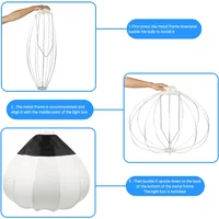 65cm Globe Lantern Softbox Bowens Elinchrom Mount Quick Ball Diffuser Ring Soft Light Modifier for Film-Making Video Shoot Flash