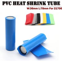 25~1000pcs 21700 Battery Film Tape PVC Heat Shrink Tube Precut Shrinkable Sleeve Tubing Protect Pipe Cover for Batteries Wrap