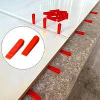 100Pcs PE Tile Leveling System Spacers Positioning Clips Wedge //For Wall Floor Ceramic Gap Tiling Fixing Construction Tools