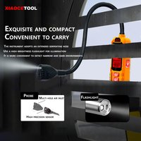 Halogen Leak Detector for AC R22 R32 R134a Refrigerant Gas, 0-1000 PPM Detection with Audio & Visual Alarm, Minor Leaks