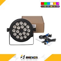 SHEHDS 18x18w Gorąca Oferta LED Par Light RGBWA UV 6in1 DMX512 Efekt Oświetlenia Scenicznego Profesjonalny Dla DJ-ów, Dyskotek, Wesel i Imprez z 2-letnią Gwarancją