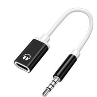 Typ C Zu 3,5mm Kopfhörer Auto Stereo Kabel Typec Weibliche Flache Kopf Kopfhörer Typ-C Konverter Kopfhörer Adapter kopfhörer Audio