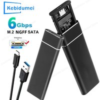 M2 SSD Case Single Protocol M.2 NGFF SATA External Enclosure M.2 to USB3.1 Type C SSD Adapter for PCIE NGFF SATA SSD Disk Box