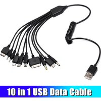 Universal 10 In 1 Micro USB Multi Charger Male To Multi Plug Charger Cable For Mobile Phones Cord LG KG90 SAMSUNG Phone Cable