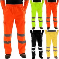 New Men'S Nighttime Casual Pants With Silver Reflective Strips Wear-Resistant And Dirt-Resistant Legging Overalls Sanitation