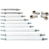 1pair 240/250/260/270/280/300/315mm 8mm Steering Tie Rod kit Ball Joint For 49cc Electric Mini Kids ATV Go Kart Buggy Quad Bike