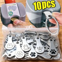 Cartoon Metal Shopping Cart Token Remover Keychain for Trolley Coin Universal Carabiner Hook Convenient Supermarket Accessories