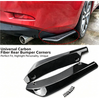 2026 New 2Pcs Universal Rear Bumper Lip Splitter Carbon Fiber Anti Scratch Protector