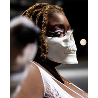 Skull Mask Horror Half Face Skeleton Mask For Halloween Hunting Game CS Cosplay Props Skull Shaped Face Protector