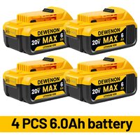 For Dewalt Original 20V 18V 6Ah Battery Compatible with DCB182 DCB200 DCB606 DCD805 Dewalt Outillage Dewalt Power Tools Batt