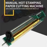 Neue 32 zoll 820MM Manuelle Gold Folie Schneider Cutter Heißer Stanzen Gilded Folie Papier PU Vinyl Schneiden Maschine