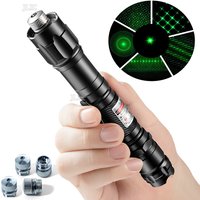 (Do not provide batteries)Green Laser Pointer 5 pcs Cap Teaching Tool Pet Automatic Cat Toys Laser Focus Adjustable Lazer Pen