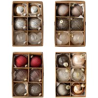 Pack of 6 Exquisite Glass Christmas Bauble Balls Ornaments Create Festive Atmospheres at Homes Festival Party Drop Shipping
