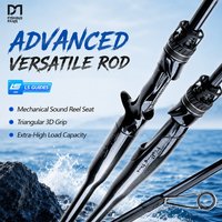 FISHINGFANS Rod L ML M LS Guide Spinning Casting Bass Pike Catfish Rod Trouts Perch 30T carbon Fishing Rod