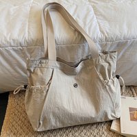 Large Capacity Nylon Canvas Tote Bag Korean Style Handbag Shoulder Bag for Commuting And Class Simple And Versatile