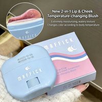 Lip & Cheek Temperature Changing Blush Stick Hydrating Gel Texture Long Lasting Natural Pink Moisturizing Cheek Gloss Makeup