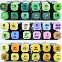 12 Colors/set Macaron Alcohol Based Markers Dual Tip Sketching Drawing Markers Animation for Adults Painting School Supplies