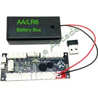 Zero Delay-Wireless USB Encoder Arcade Game Controller Board, SANWA Joystick Button, PS DIY KIT, Android Raspberry Pi PC, 2.4G