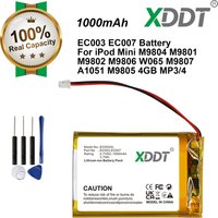 EC003 EC007 1000mAh Battery For iPod Mini M9804 M9801 M9802 M9806 W065 M9807 A1051 M9805 4GB MP3/4 1st 2nd Gen + Free Tools