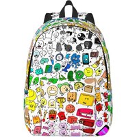 BFDI Inanimate Insanity All Characters Cool Backpack Sport Business Battle for Dream Island Daypack Laptop Computer Shoulder Bag