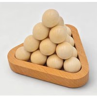 Pyramid 3D Wooden Brain Teaser Puzzle Creative Educational Fun Difficult Problem Solving Toys For Kids Children Adults