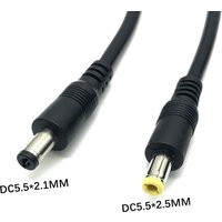 Pure copper DC5.5*2.1mm to 2.5mm Power Cable 10A Conversion Cord 18AWG For Extendsion 1M 1.5m