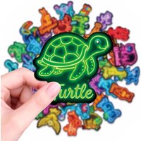 50PCS Cool Glow in The Dark Animal Stickers for DIY Skateboard Motorcycle Decoration Trendy Ins Style Labels Sticker Story Store