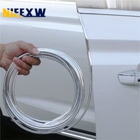 Chrome Car Door Edge Protection Strips Noise Isolation Sealant Car Door Rubber Seal Strip Sound Insulation Door Protector