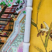 5Pcs Cross-Stitch Roll Clip Fabric Clamp Firm Needlework Holder Handy Embroidery Accessories DIY Craft Tool Fabric Roll Clip