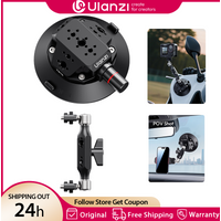 Ulanzi TB15 Camera Suction Cup Car Holder Mount for Gopro Insta 360 DJI Action Camera Phone DSLR with 1/4" 3/8" 360° Adjustable