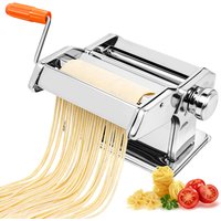 3 in 1 Manual pasta maker Stainless Steel Professional Fresh Pasta Lasagne Spaghetti Tagliatelle Maker Machine with Table Top C