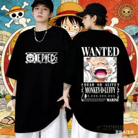 One Piece Monkey D Luffy Anime T Shirt Men Women Summer Cotton Short Sleeve Tee Cartoon Print Streetwear Casual Graphic Top 2026