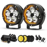 HAOLIDE 4“Motorcycle Auxiliary Spotlight Amber DRL High Low Beam Fog Light IP68 Waterproof Driving Lamp For R1250G off-road use