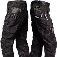 Mehrtaschen-Arbeitshose für Herren, wasserdichte Cargohose mit geradem Bein, strapazierfähige Outdoor-Hose, Wanderhose, Freizeithose, Frühlings-Jogger für Herren