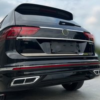 For VW Tiguan TiguanL2020-2017 Rear Tail Trunk Door Trim Exterior Mouldings Stainless Steel Accessories Auto Tailgate Protection