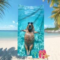 Capybara-Printed Beach Towels: Fun and Stylish for Your Beach Adventures! Sofa cushion cover, room home decorationortable