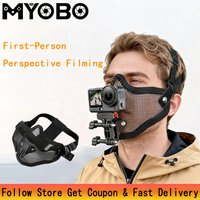 MYOBO Action 6 Chin Stand Mount Phone Holder Tactical Face Mask Mount for GoPro Hero DJI Osmo Insta360 Action Camera Accessories