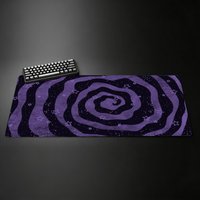 Purple Star Mouse Pad Large Desk Mat Spiral Galaxy Aesthetic Gaming Mousepad Non-Slip Smooth Surface for Keyboard Laptop Office