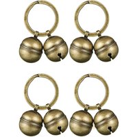 Cat Dog Collar Bells Brass Bells For Collar Dog Charm Bells Pet Pendant with Key Rings For Collars Necklace Pet Accessories