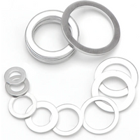 Aluminum Washer Flat Ring Gasket Rings Seal Plain Spacer Washers Fastener M5 M6 M8 M10 M12 M14 M16 M18 M20 M22 M24 M26 20/100pcs