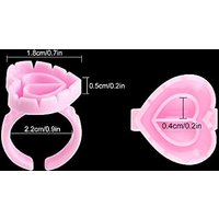 Wholesale 500Pcs Disposable Container Tools Lash Supplies Eyelash Glue Fan Cup Rings Holder Tattoo Pigment Eyelash Extension
