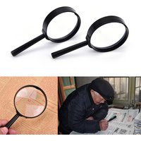【New】1Pcs Magnifier 60mm Handheld 5X Magnifying Glass Handheld Low Vision Reading